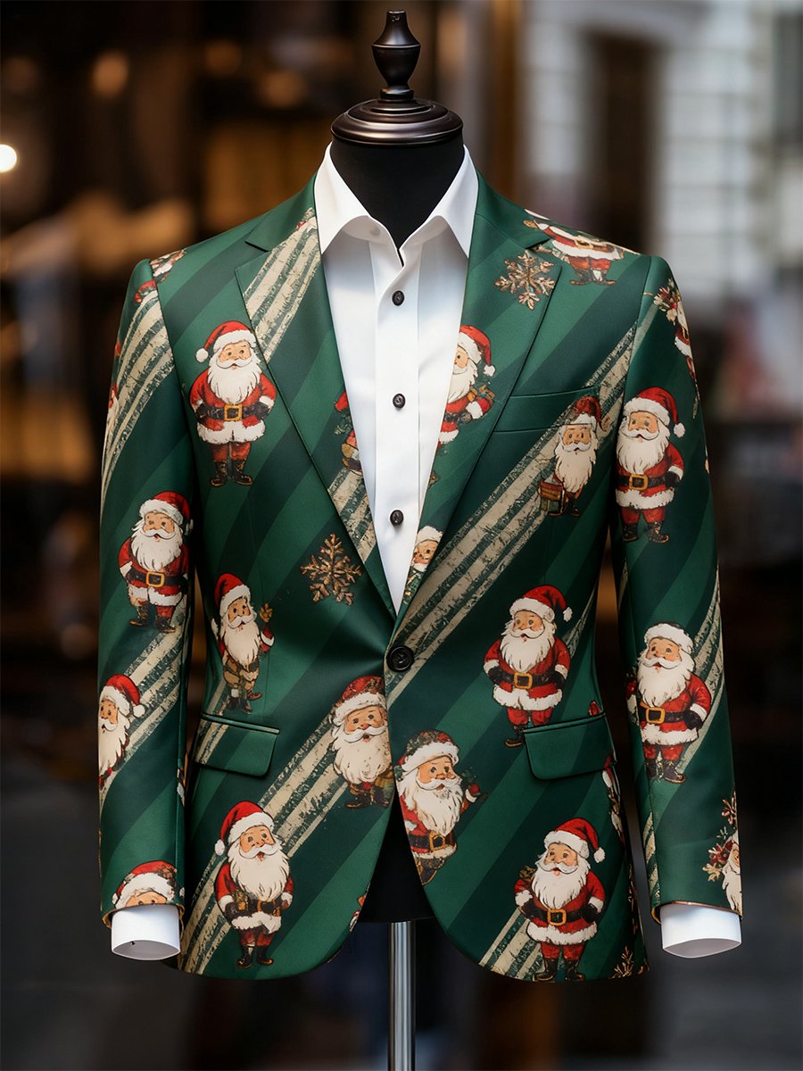 Men's Business Casual Christmas Suit Outerwear