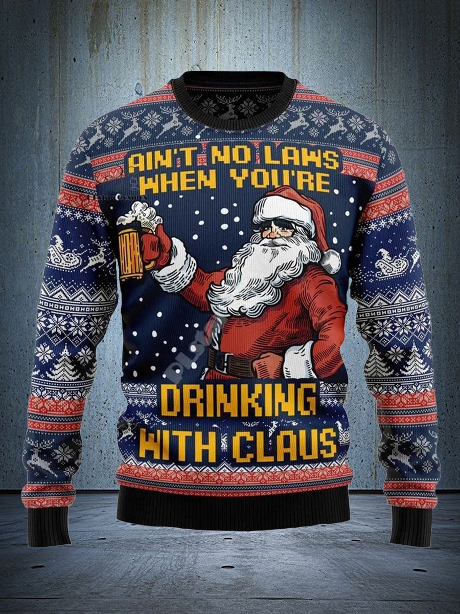 Funny Santa Claus Ugly Christmas Sweatshirt