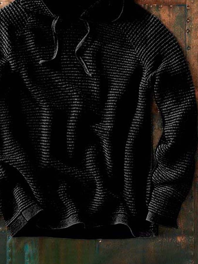 Men's Hooded Waffle Sweatshirt