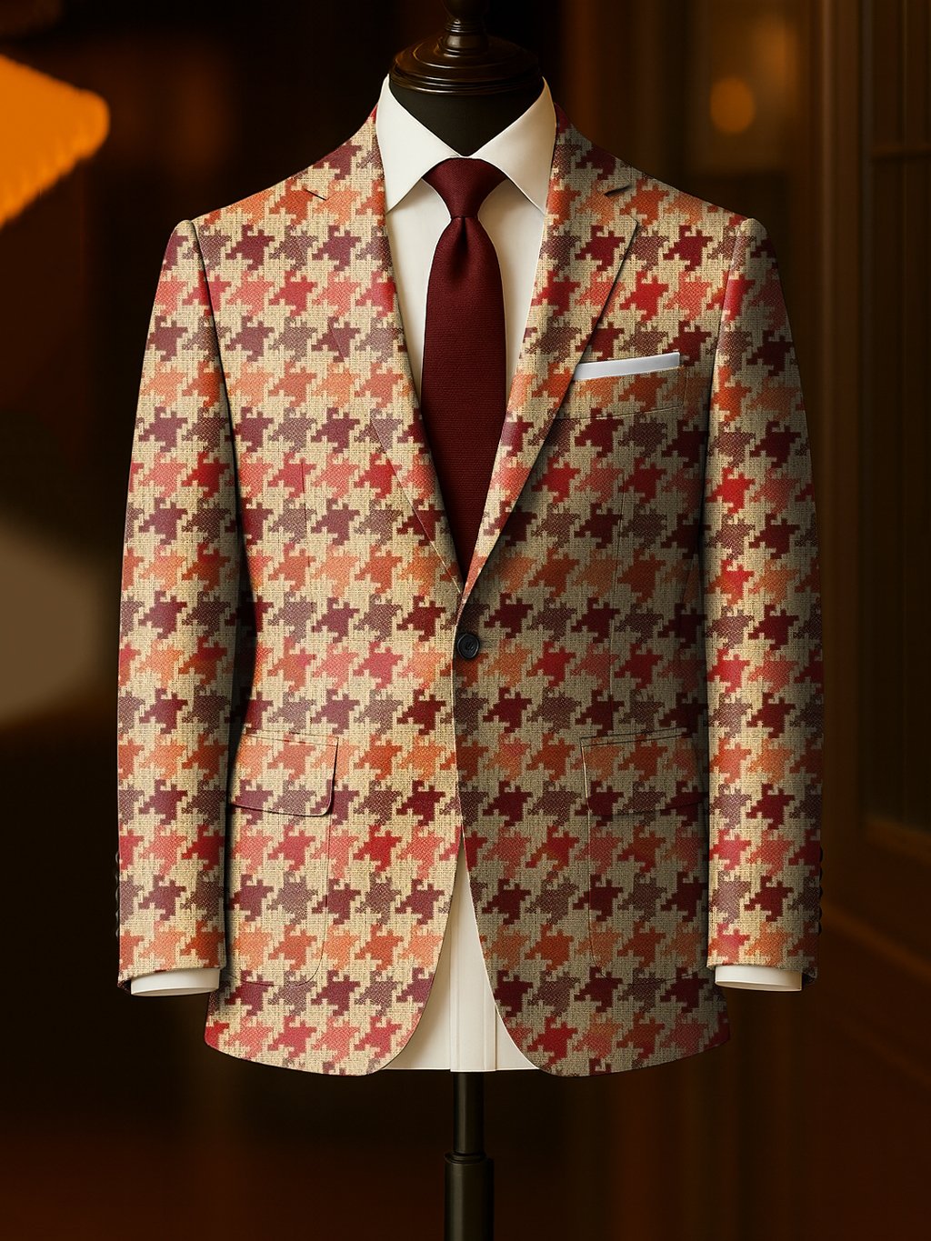 Men's Business Casual Large Pocket Notch Lapel Blazers