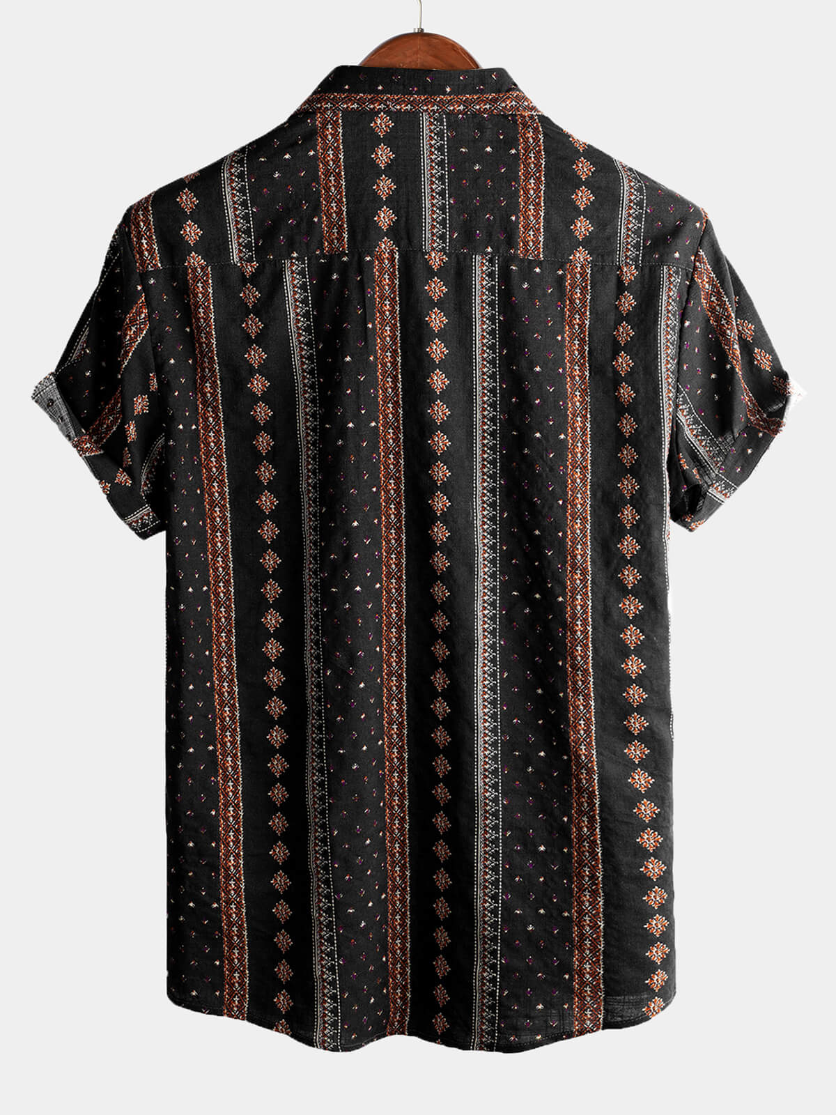 Men's Vintage Cotton Hawaiian Short Sleeve Shirt