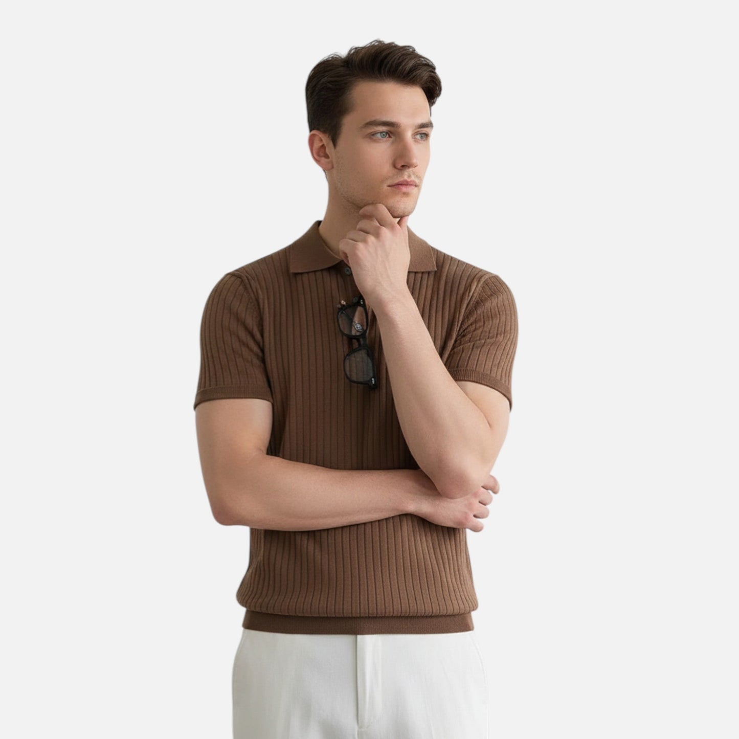 Men’s Textured Summer Polo