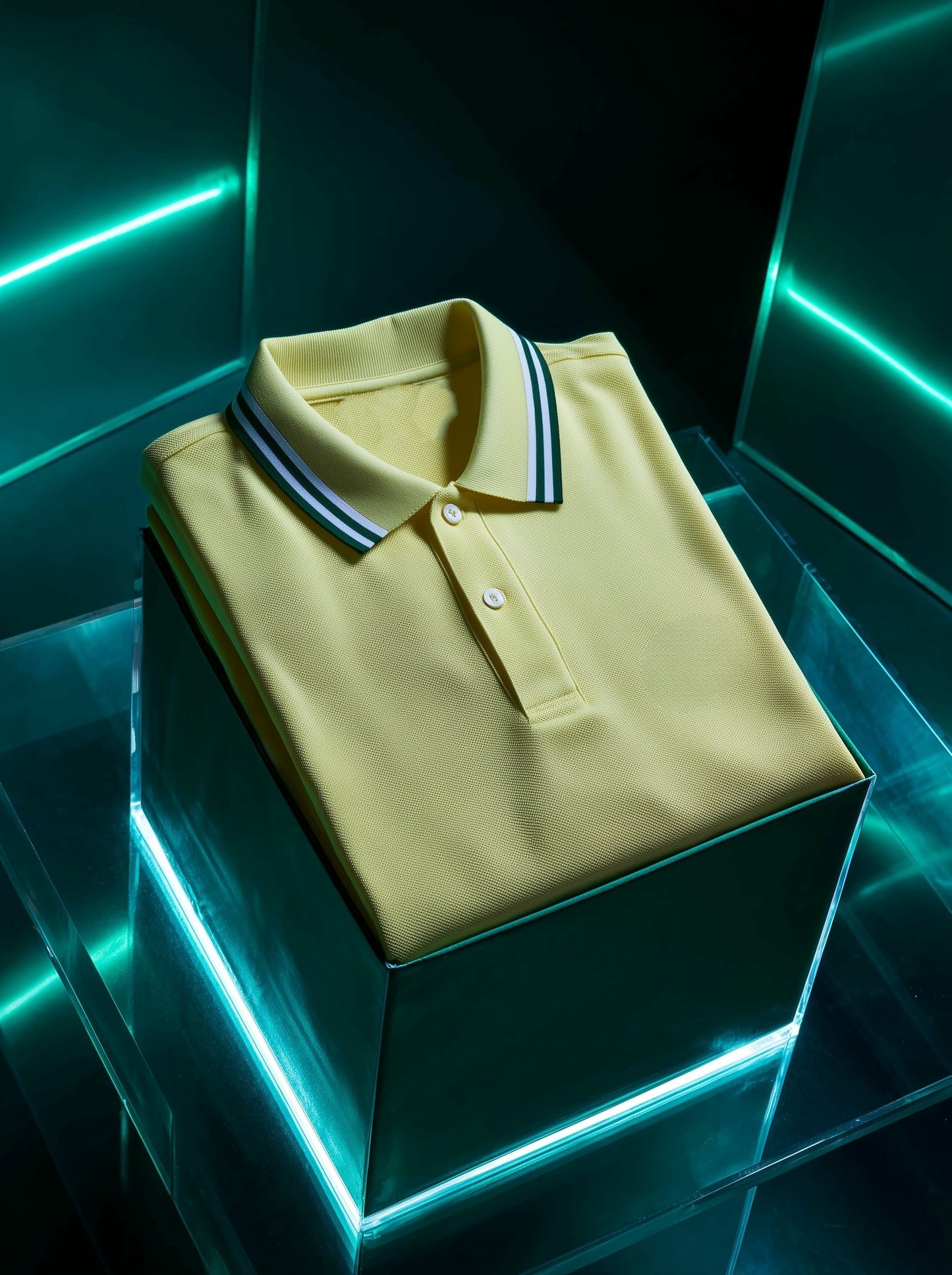 Men's Business Casual Button Short Sleeve Polo Shirt