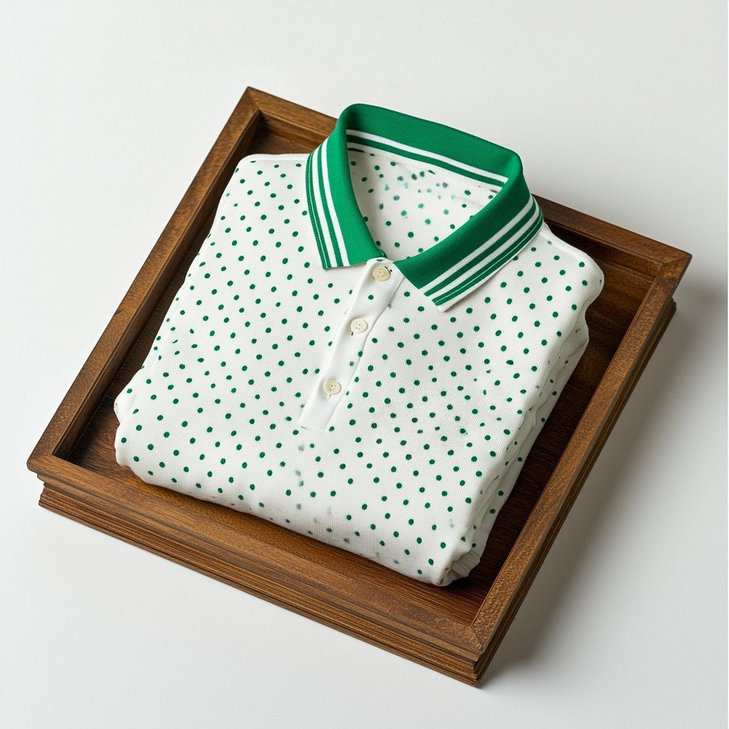 Men's Business Casual Embroidered Button Short Sleeve Polo Shirt