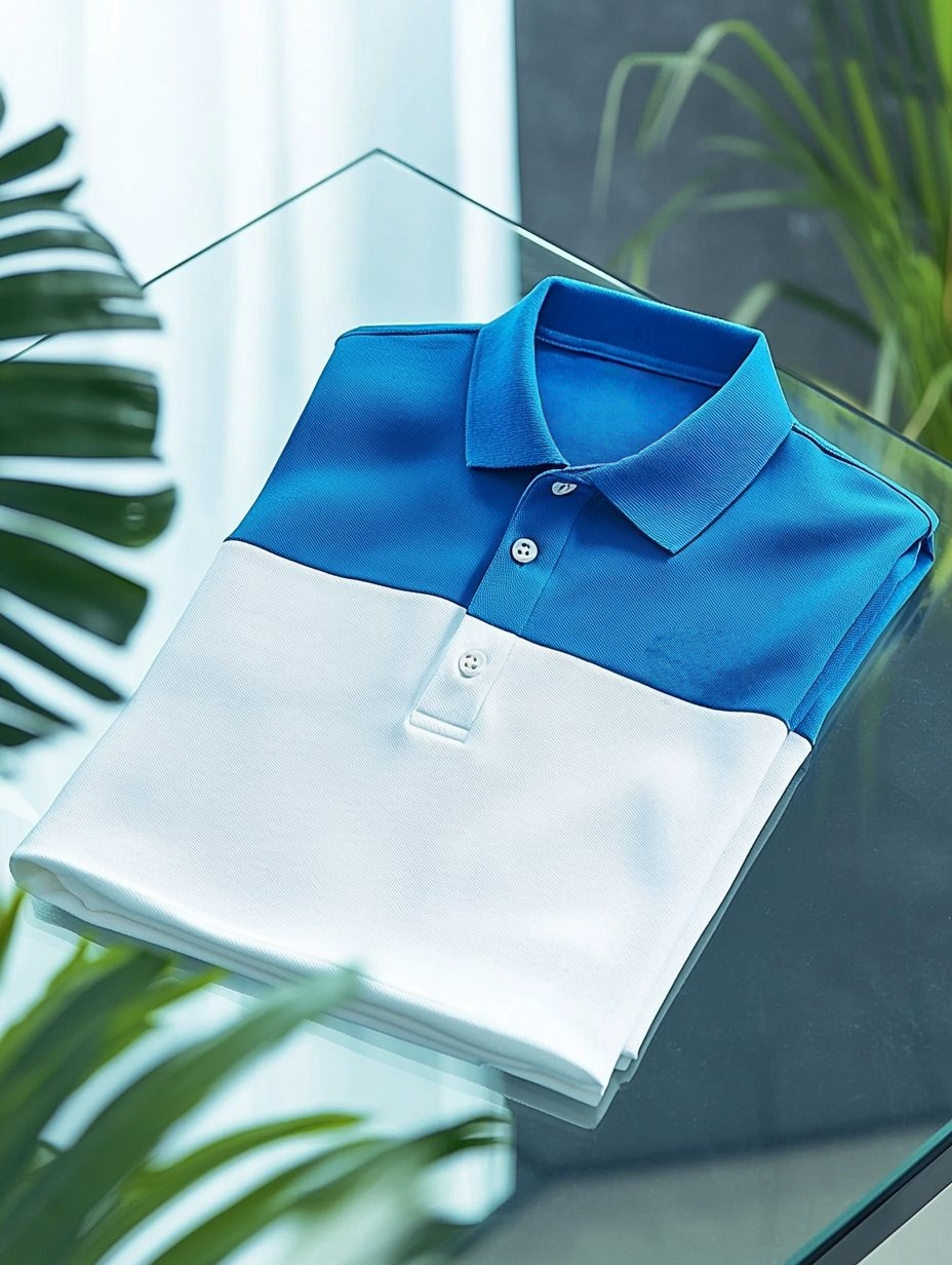 Men's Business Casual Embroidered Button Short Sleeve Polo Shirt