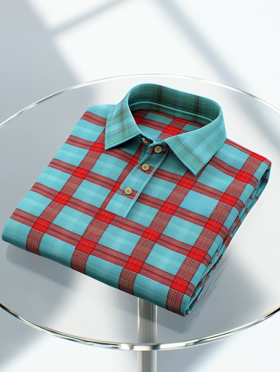 Men's Business Casual Embroidered Button Short Sleeve Polo Shirt