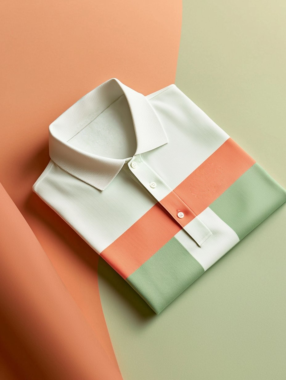 Men's Business Casual Fish Embroidered Button Short Sleeve Polo Shirt