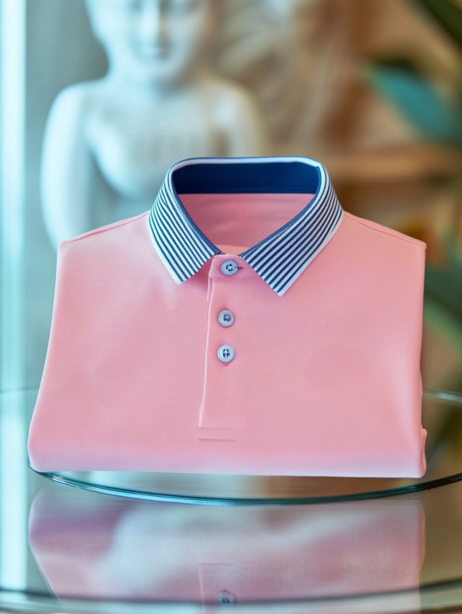 Men's Business Casual Fish Embroidered Button Short Sleeve Polo Shirt