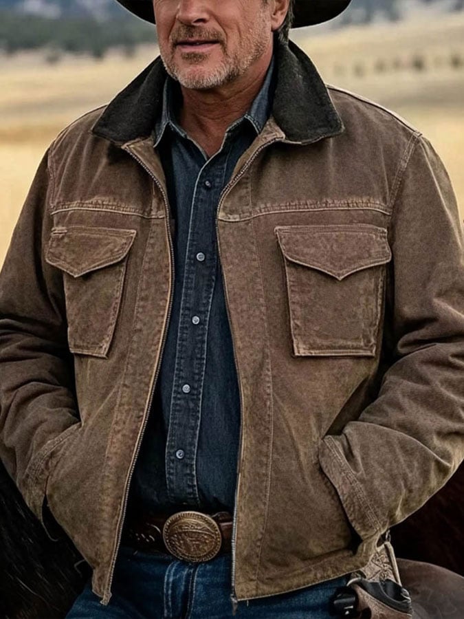 Men's Western Style Vintage Casual Jacket