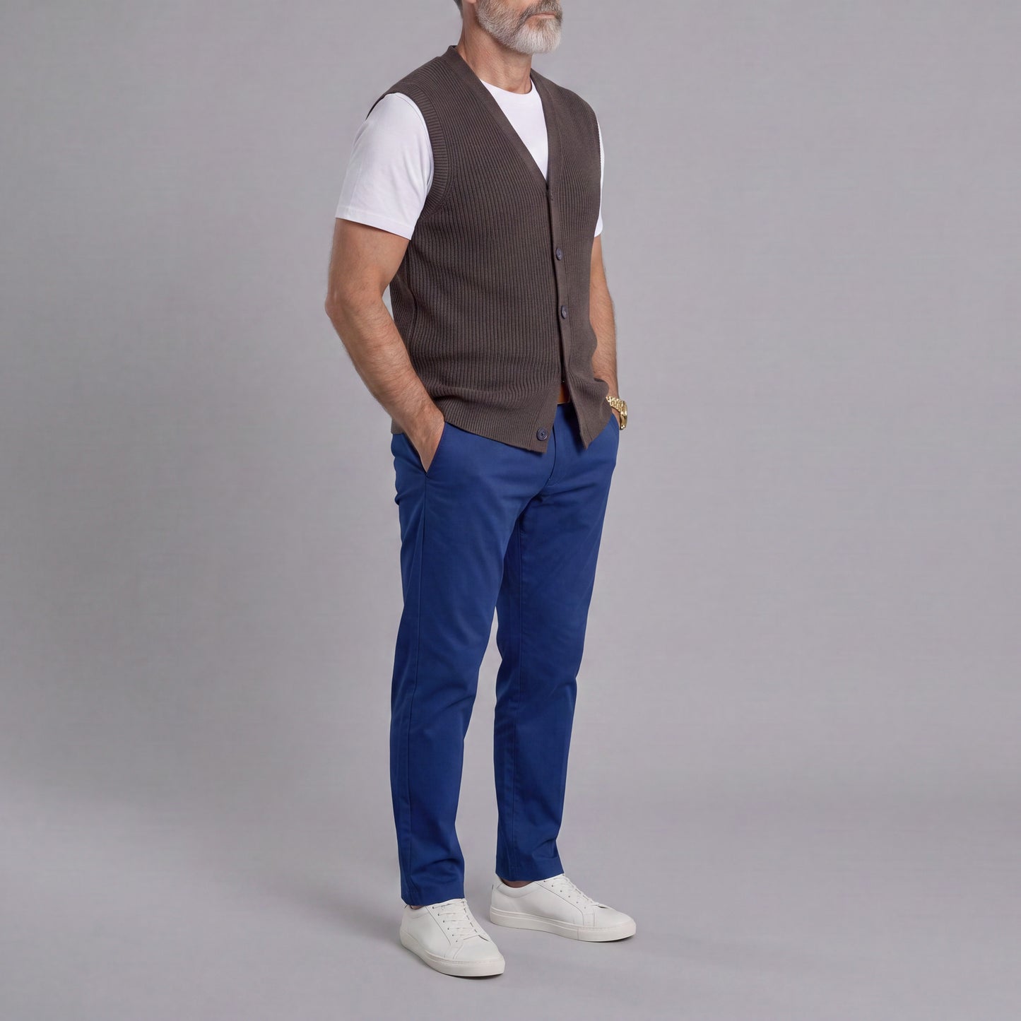 Men's Fall/Winter Casual Textured Knit Cardigan