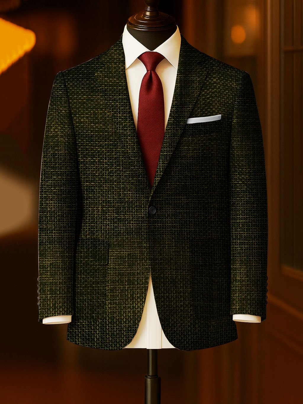 Men's Business Casual Large Pocket Print Blazers