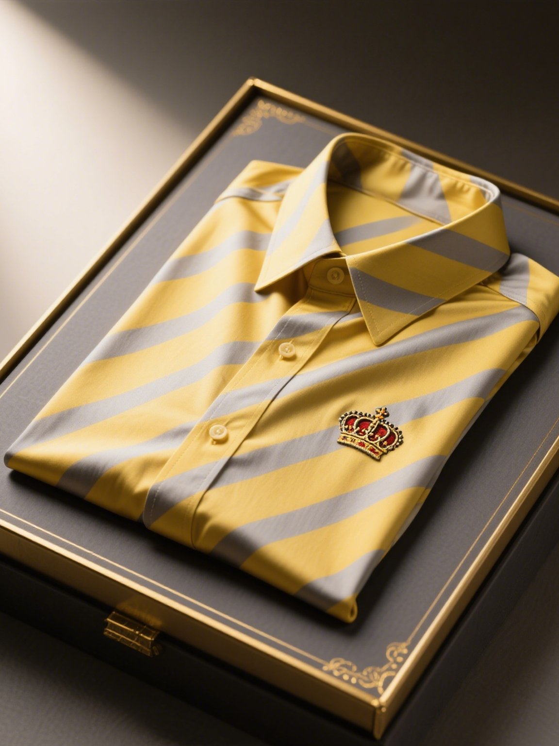 Men's Satin Luxury Business Striped Short Sleeve Button Shirt