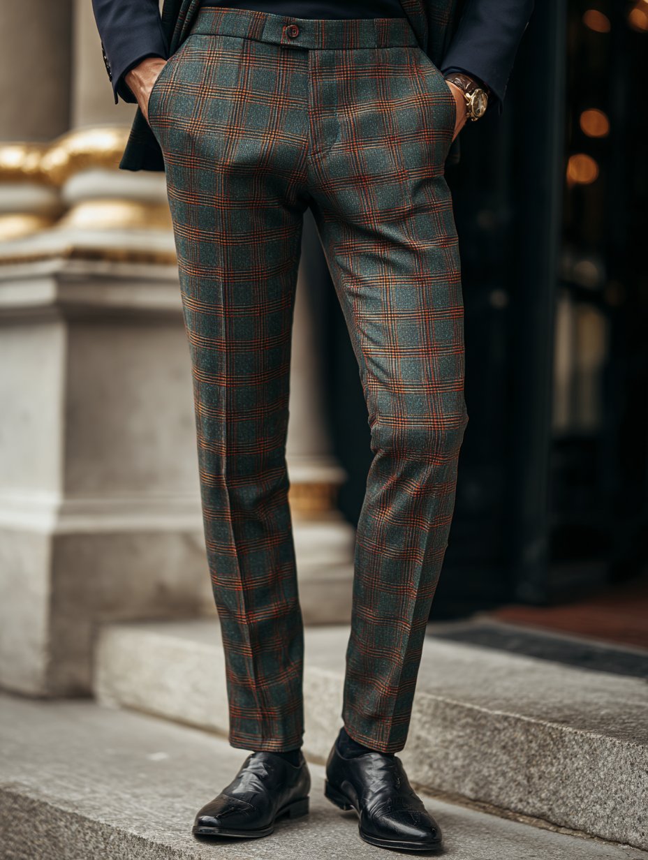 Men's Casual Luxury Suit Trousers