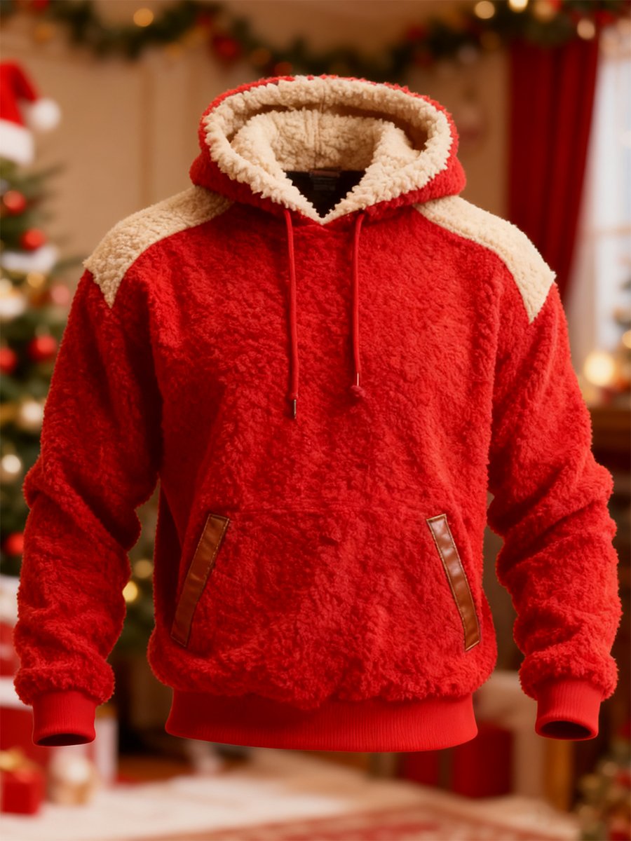 Men's Christmas Casual Fleece Warm Hoodie