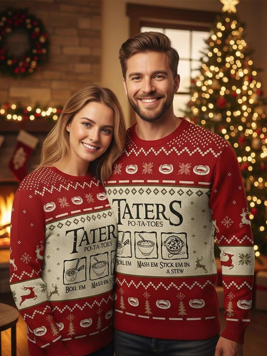 Funny Mashed Potatoes Christmas Ugly Sweater