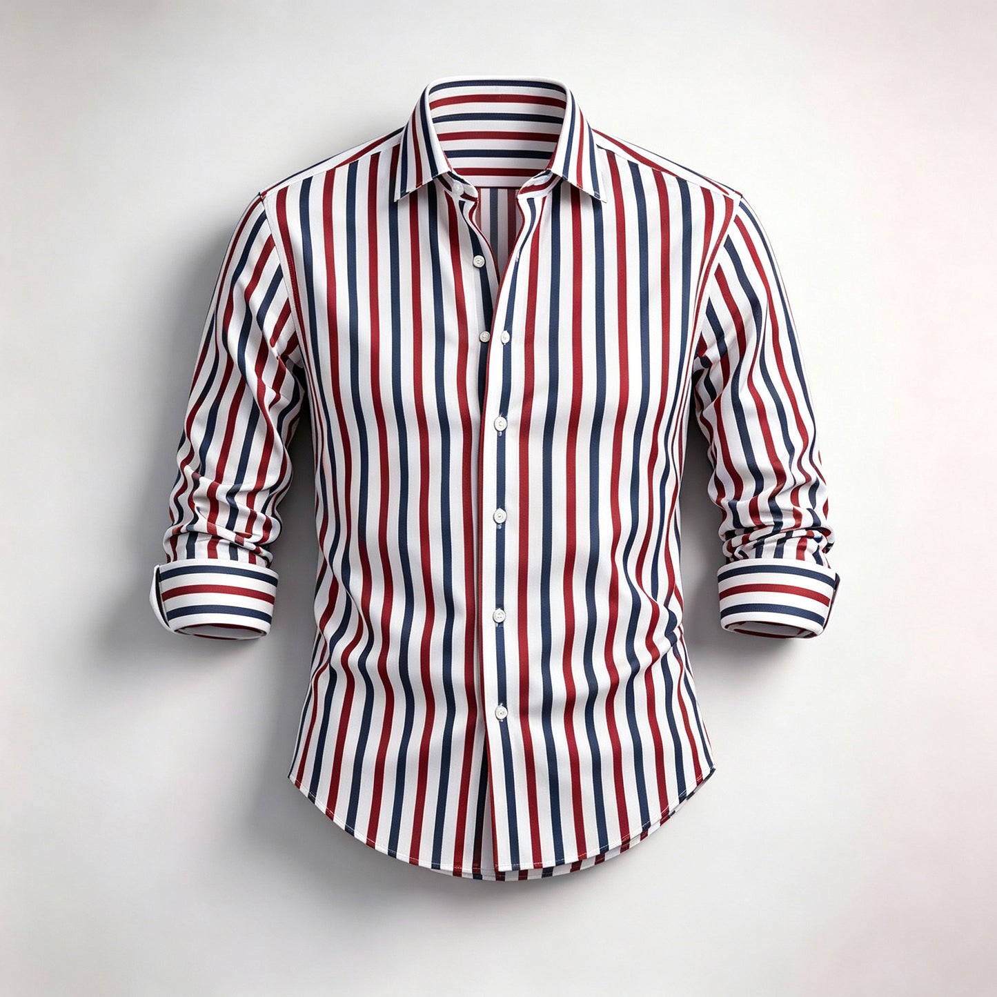 Men's Striped Long-Sleeve Shirt