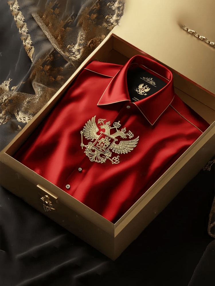 Men's Satin Luxe Long Sleeve Button Down Shirt