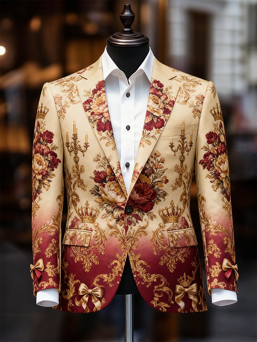 Men's Business Casual Christmas Suit Outerwear
