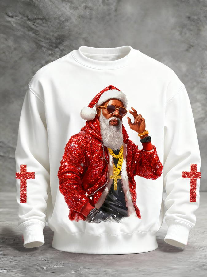 Men's Christmas Printed Pullover Sweatshirt