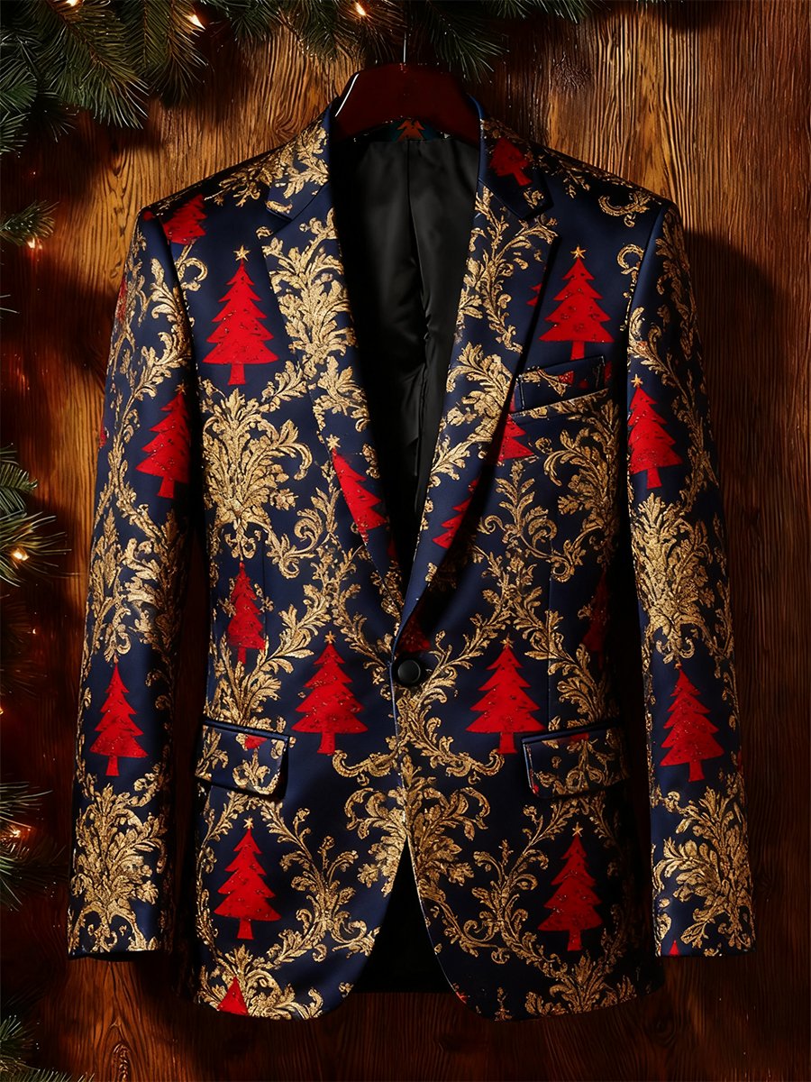Men's Business Casual Christmas Suit Outerwear