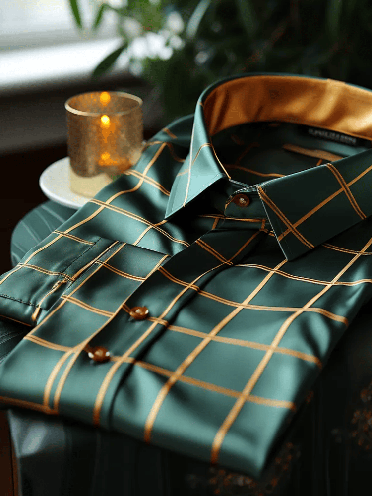 Men's Elegant Romantic Striped Long Sleeve Shirt