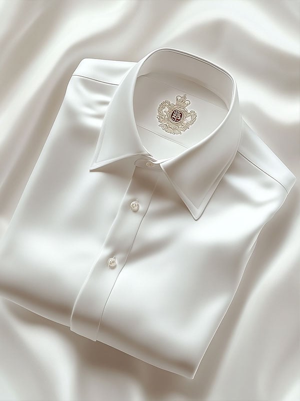 Men's Business Casual Logo Lapel Short Sleeve Shirt
