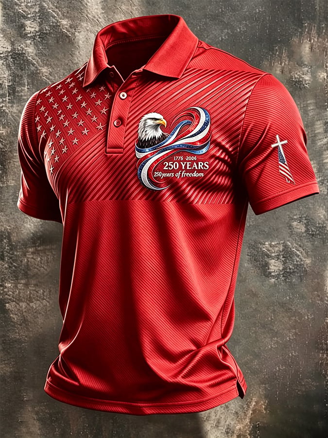 Men's U.S. 250th Anniversary Printed Polo Shirt
