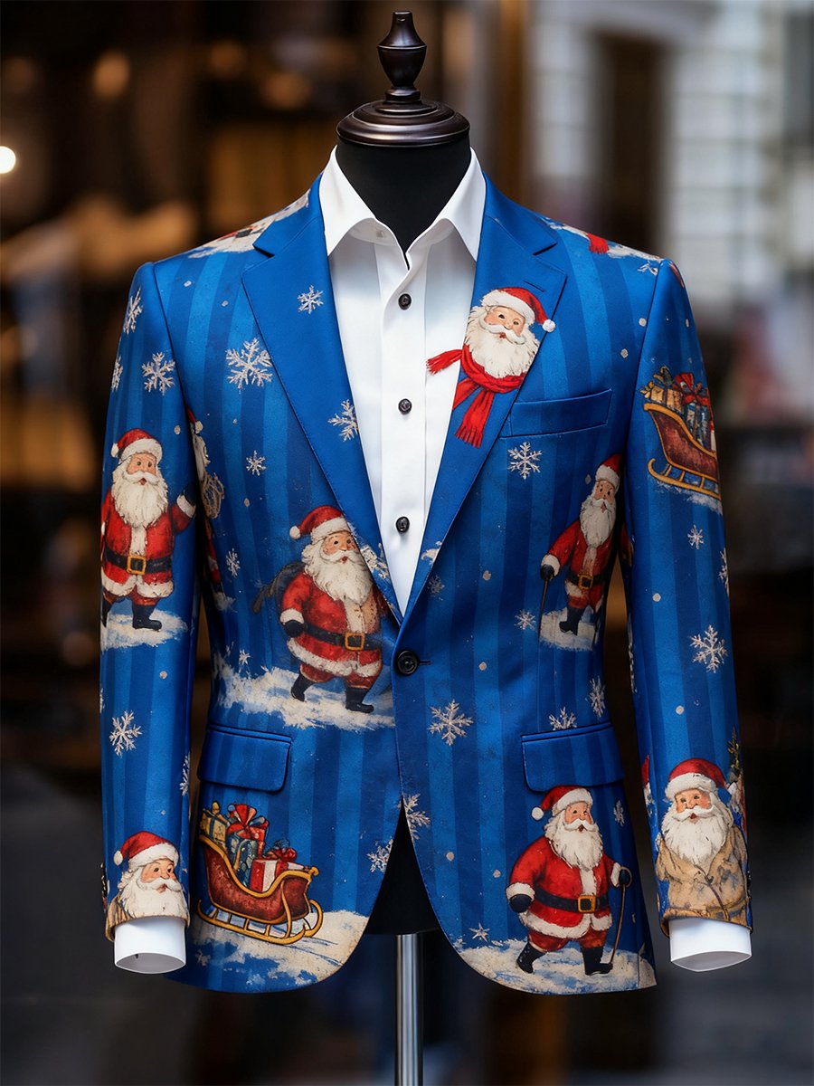 Men's Business Casual Christmas Suit Outerwear