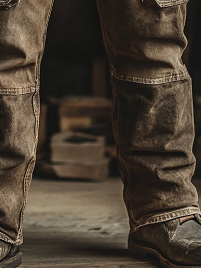 Men's Retro Outdoor Functional Overalls