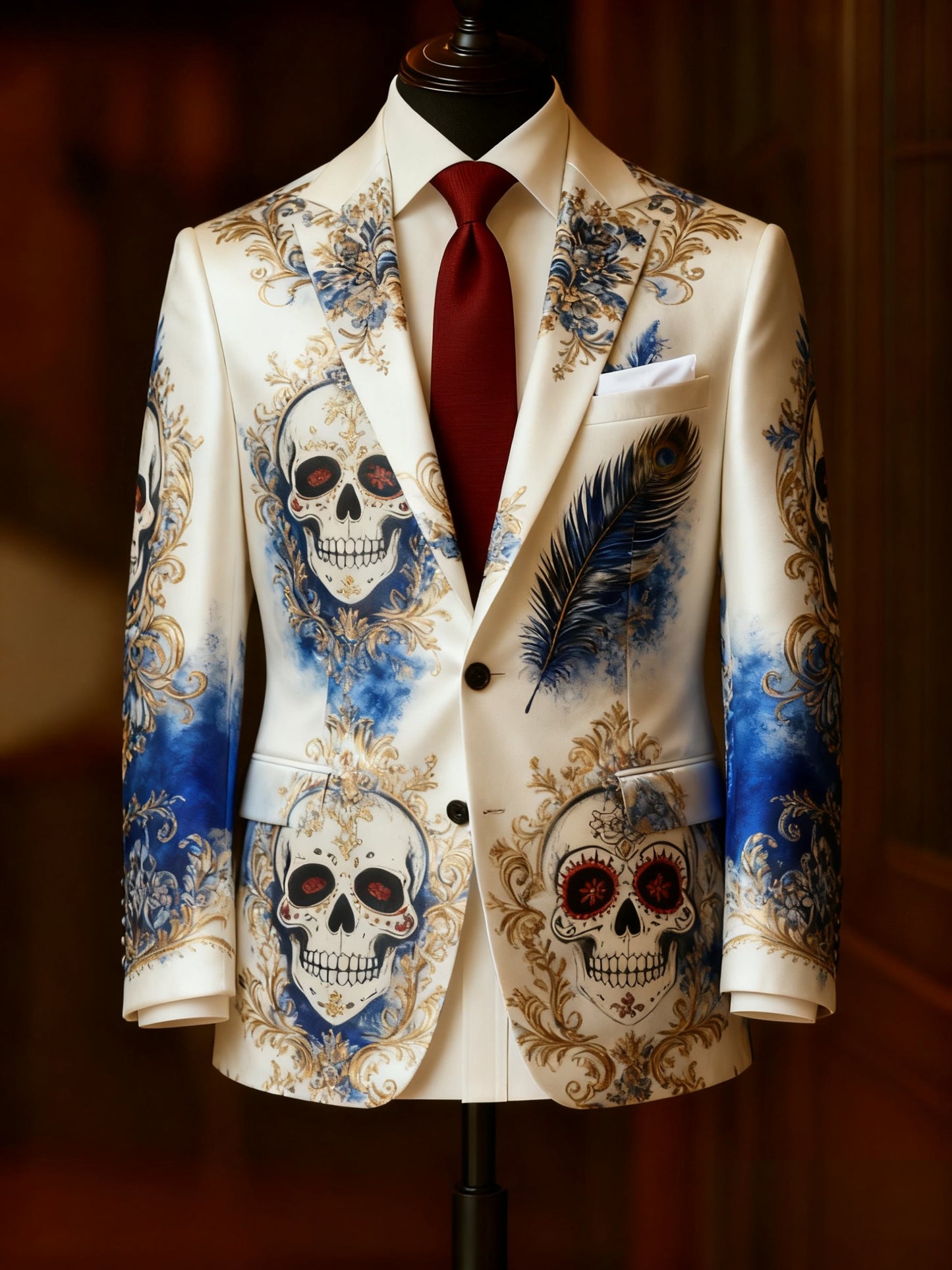 Men's Business Casual Christmas Suit Outerwear