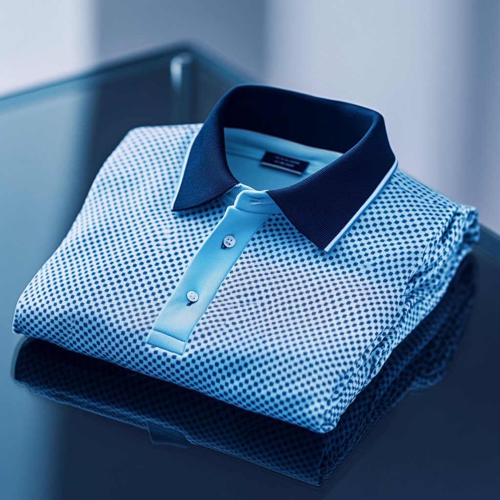 Men's Business Casual Button Short Sleeve Polo Shirt