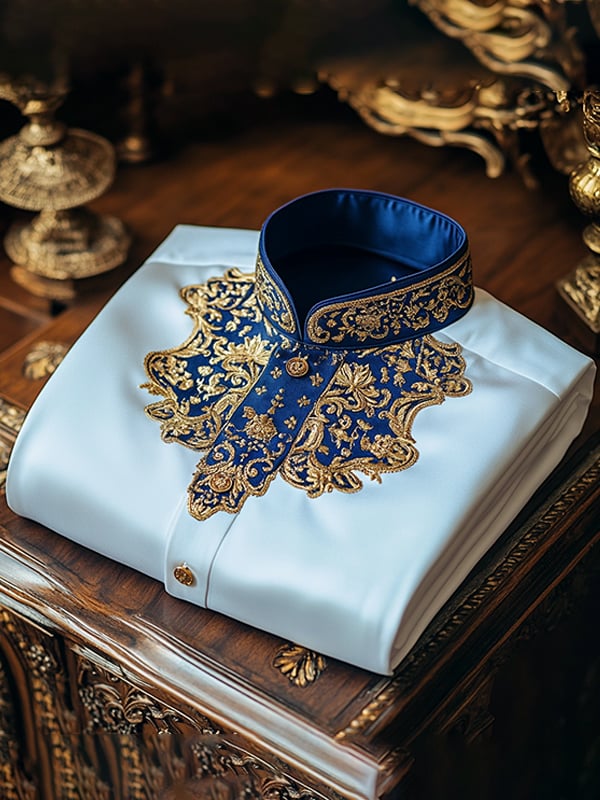 Men's Satin Luxury Business Long Sleeve Shirt