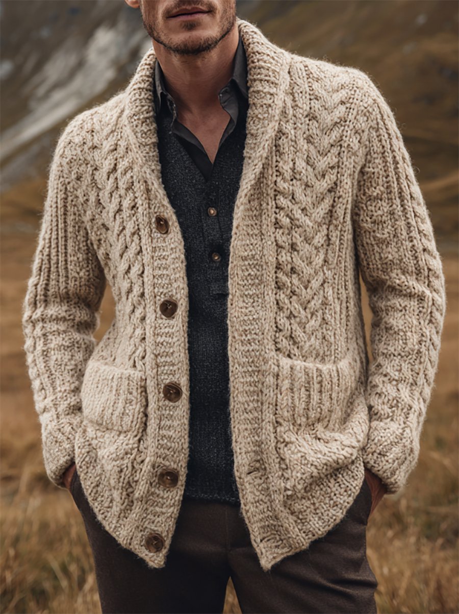 Men's Casual Business Knitted SweaterJacket
