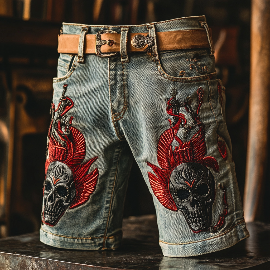 2025 Casual vacations shorts jeans