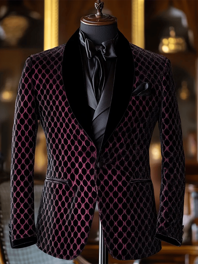 Men's Business Fashion Single Breasted Blazer