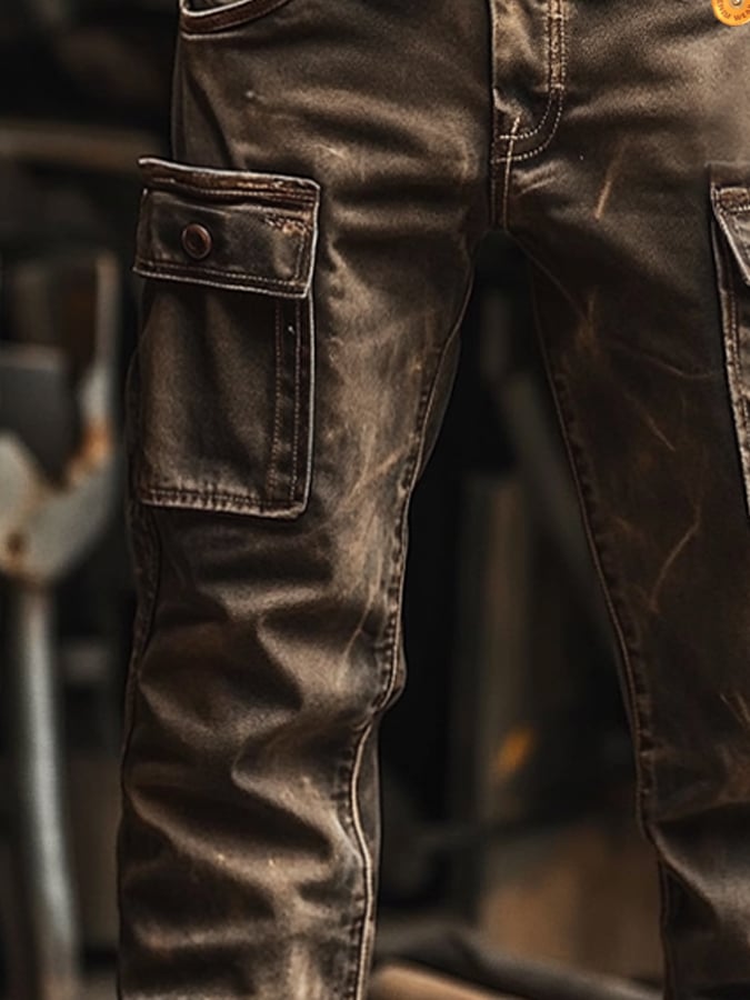 Men's Retro Outdoor Functional Overalls