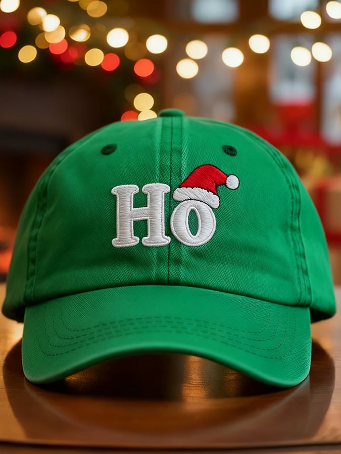Unisex Vintage Christmas Art Design Print Hat