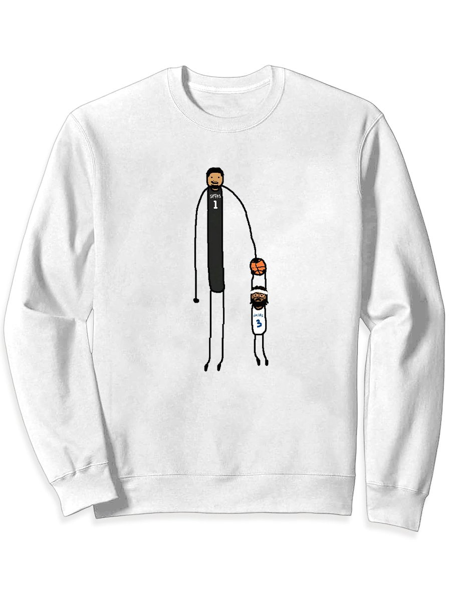 Men's Casual Fun Basketball Sweatshirt