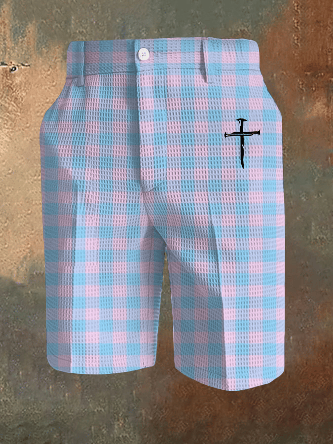 Men's Faith Print Waffle Casual Pants