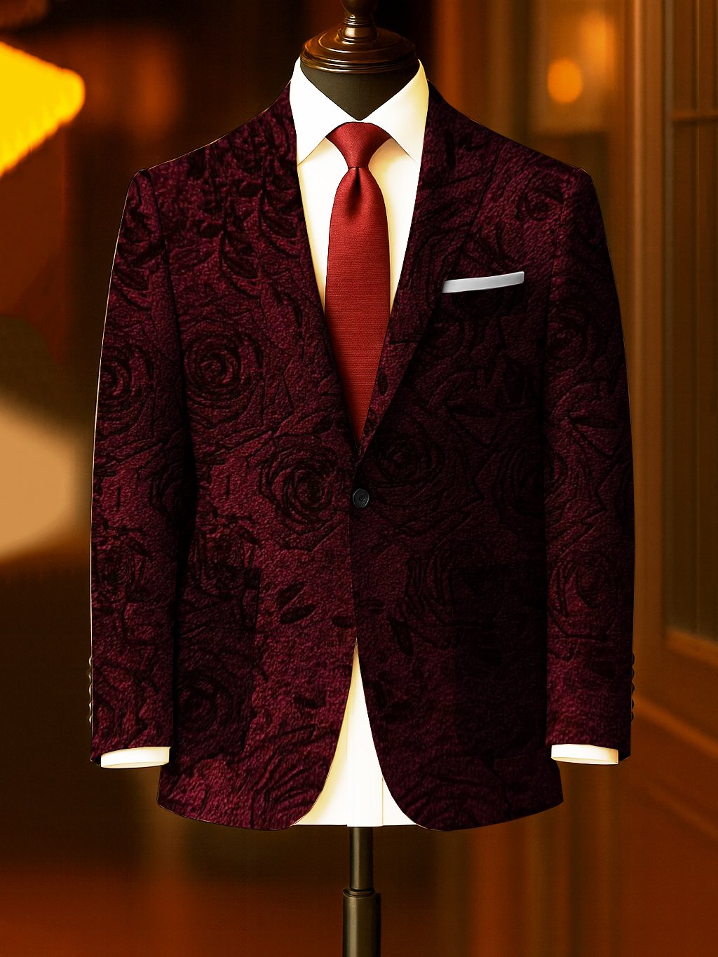 Men's Business Casual Large Pocket Plaid Blazers
