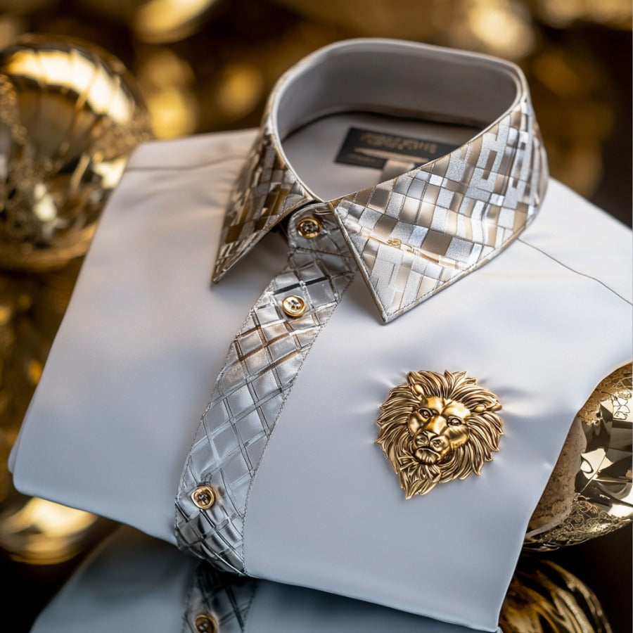 Luxury men's fashion high quality Long Sleeve Shirt