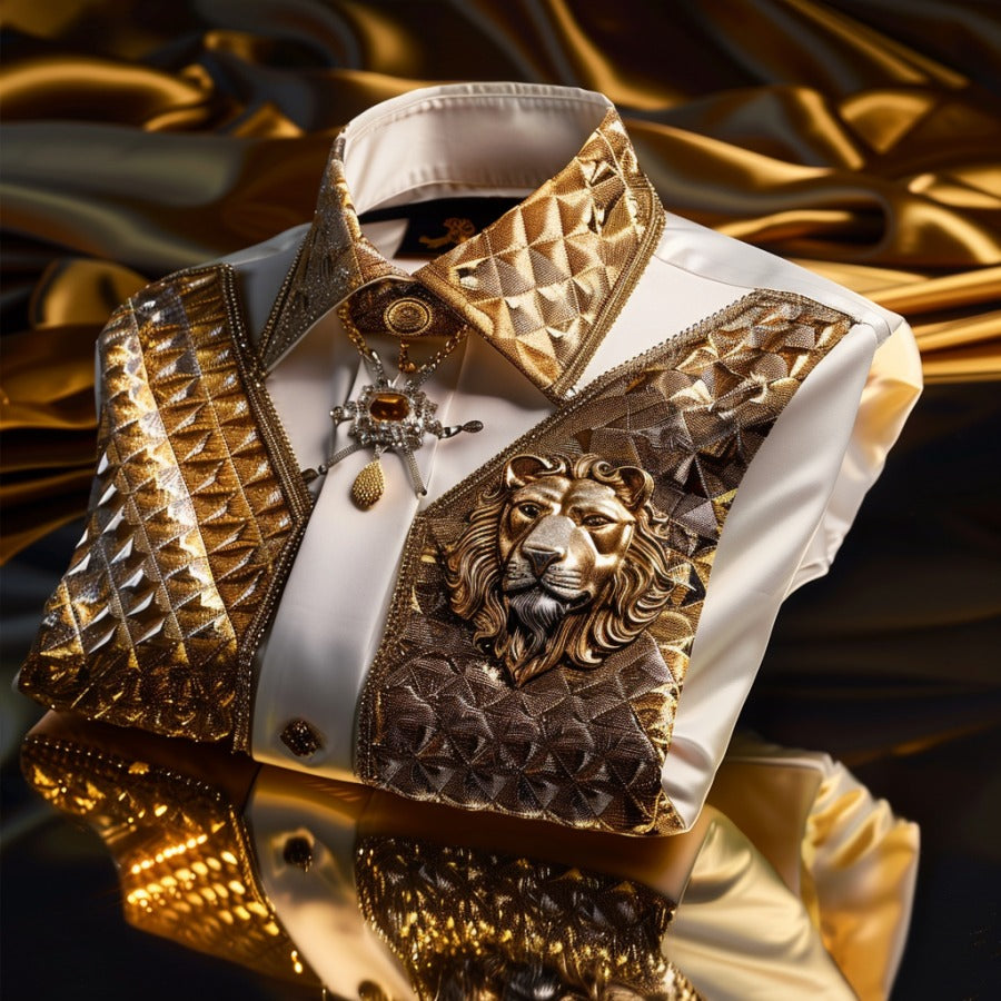 Luxury men's fashion high quality Long Sleeve Shirt