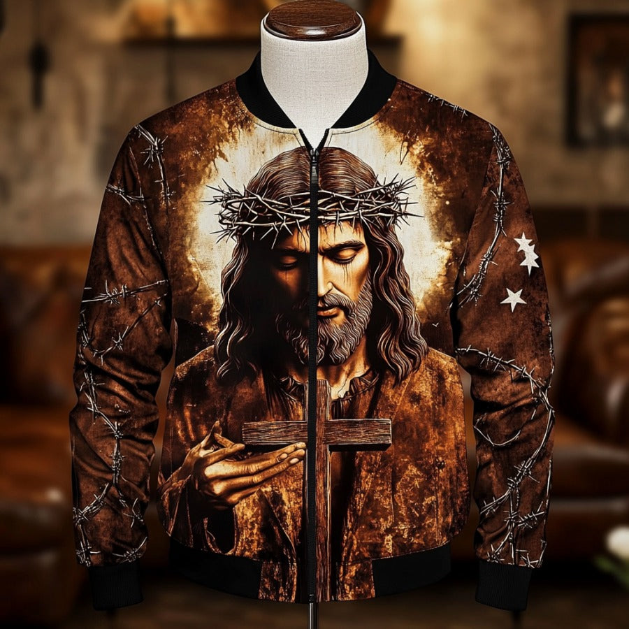 High-end Luxury Fashion Crew Neck Jacket