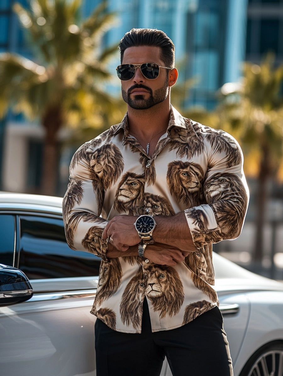 Business Classic Luxury High Quality Versatile Men's Fashion Long-sleeved Shirt