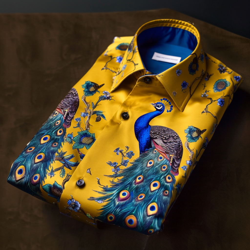 Best Unique Luxe Collection Effortless chic Shirt High Elasticity men's printed shirt