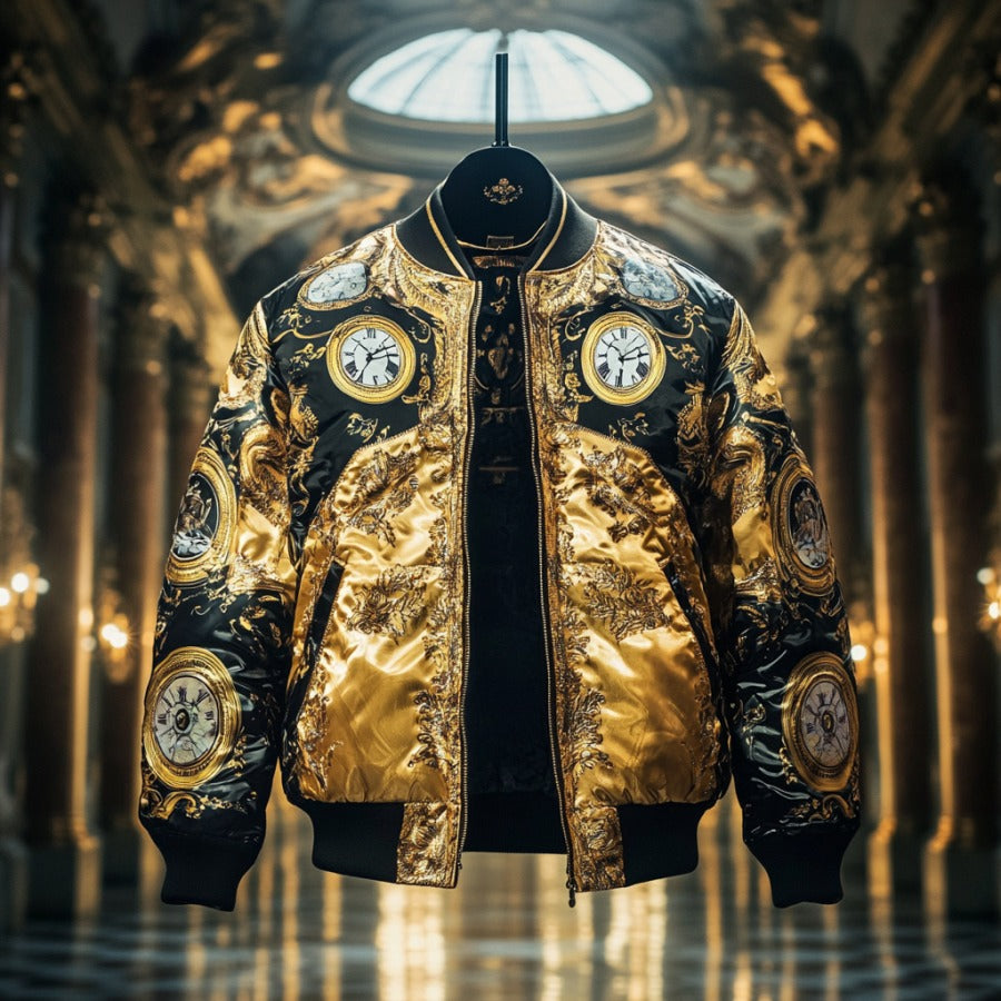 Latest luxury design full-print baseball jacket