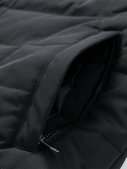 Men's Vintage Pleated Cotton Multi-Pocket Casual Plush Cotton Jacket