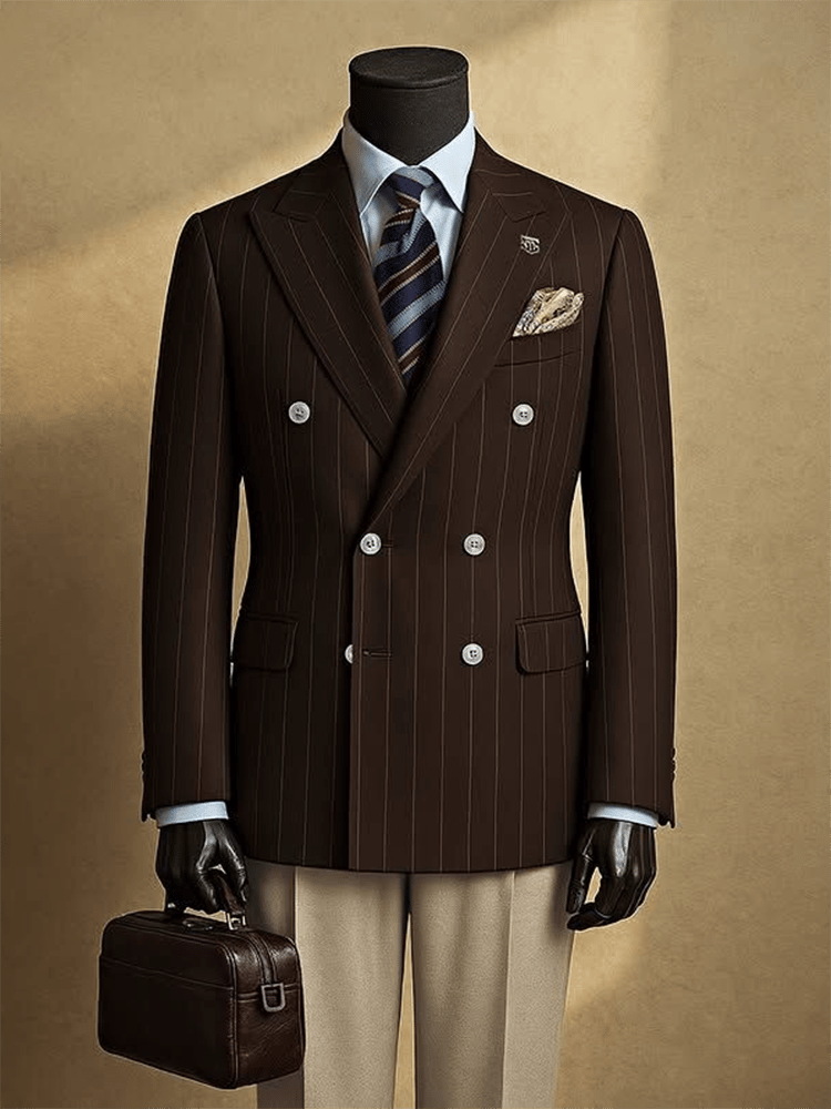 Men's Luxury Business Stripe Blazers