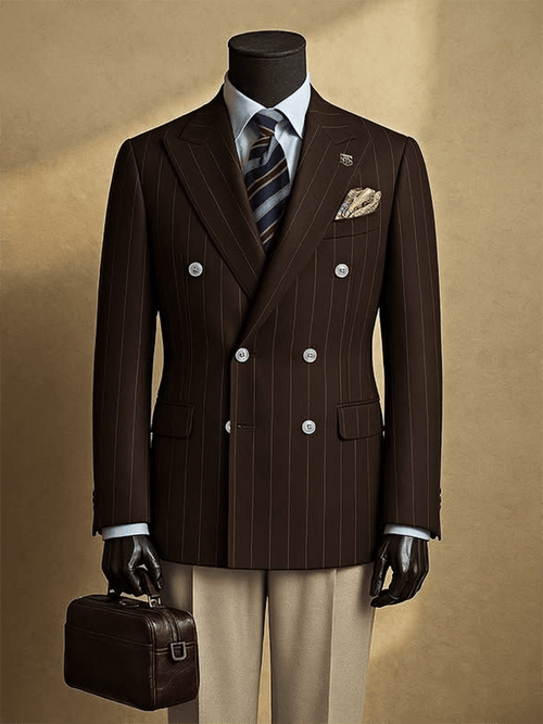 Men's Luxury Business Stripe Blazers