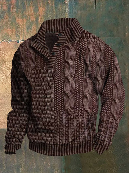 Men's Casual Vintage Woolen Sweater